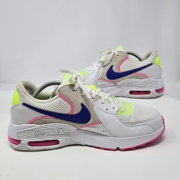 Nike Shoes - Nike Air Max Excee White Pink Neon Womens Size 12 / Mens Size 10.5